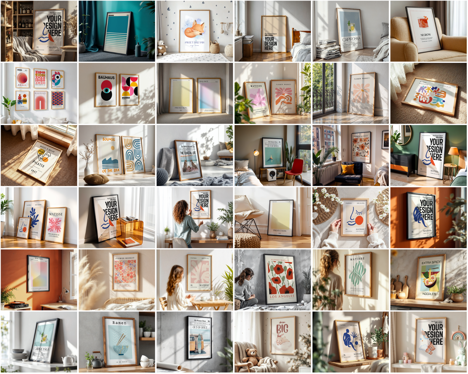 700 Frame Mockup Mega Bundle: Wall Art & Poster Display (PSD Digital Download) — image 8