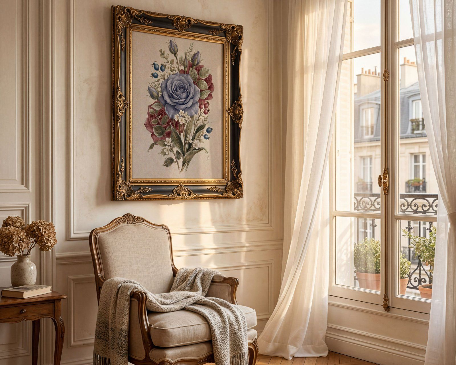 4x5 ornate frame mockup, baroque style frame PSD — image 8