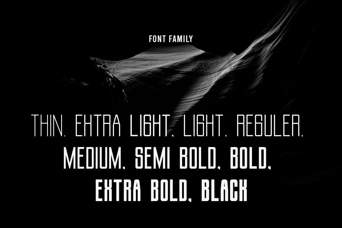 Zentaro – Geometric Condensed Sans Family — image 8