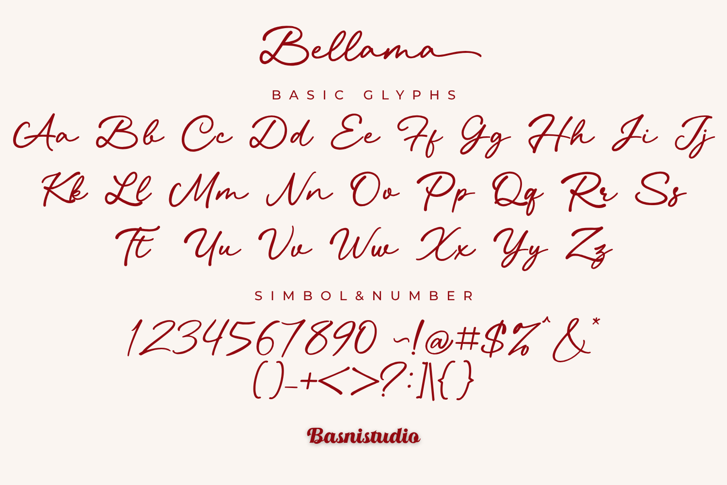 Bellama Signature Modern Calligraphy — image 8