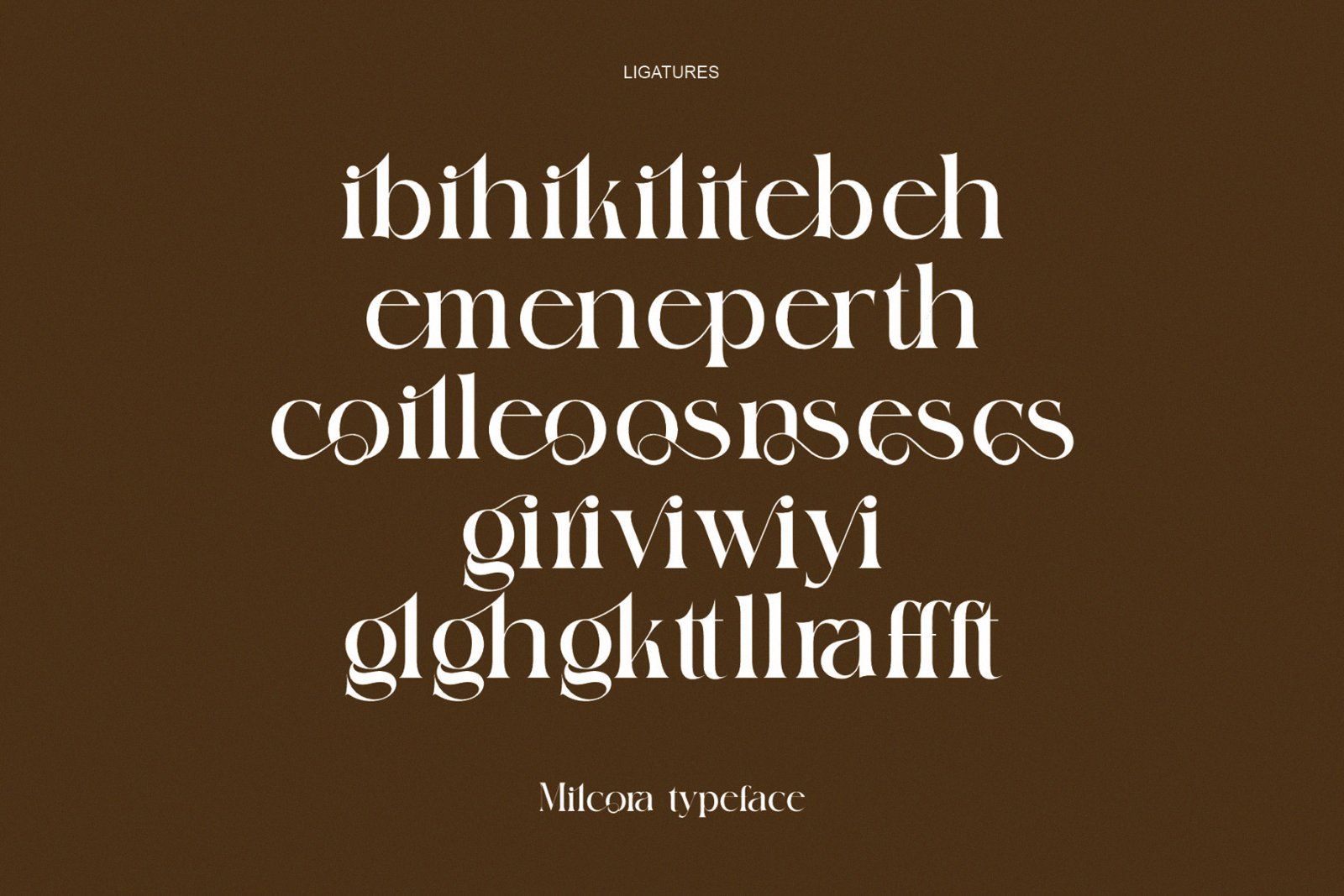 Milcora Modern Ligature Serif — image 9