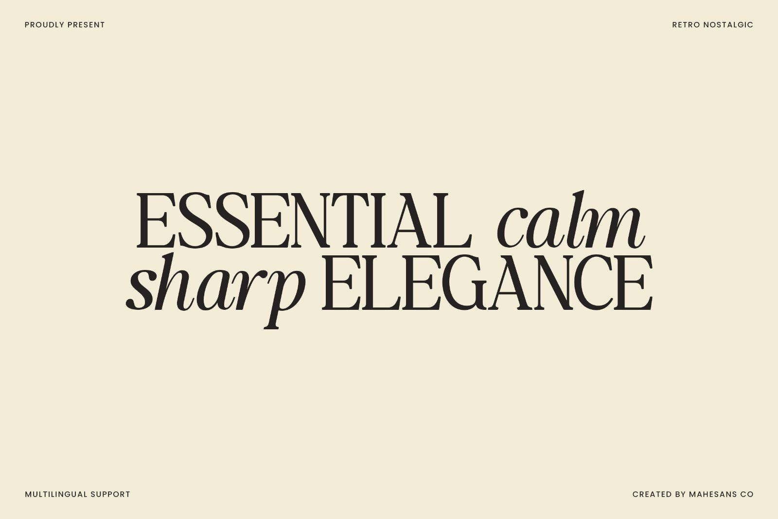 The Snuffle Solstice - Nostalgic Serif — image 9