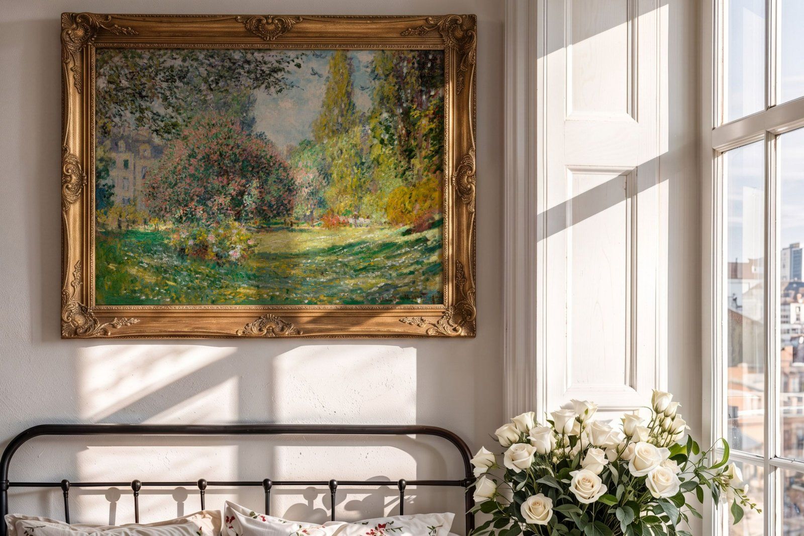 Gold ornate horizontal frame mockup — image 9