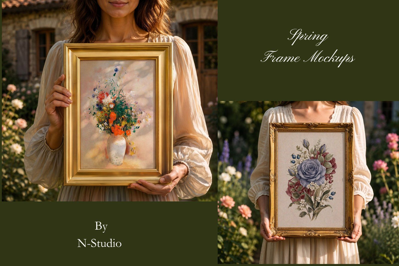 Spring Frame Mockups: Elegant Baroque & Gold Frames Collection — image 9