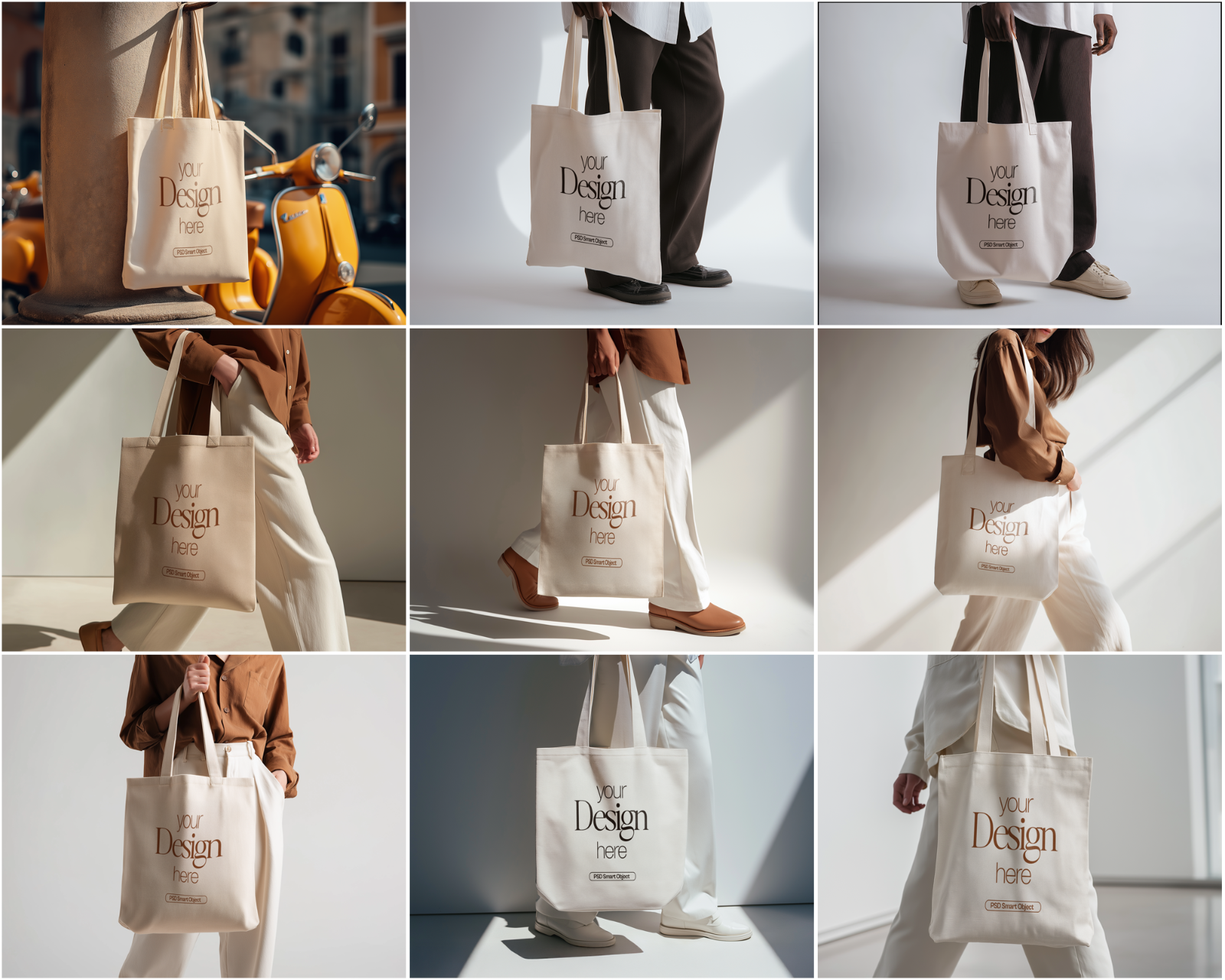 50 Fashion Tote Bag Mockups PSD Bundle with Smart Objects — image 9