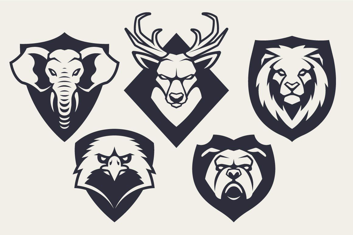 Animals Mascot Icons Vector Set — image 9