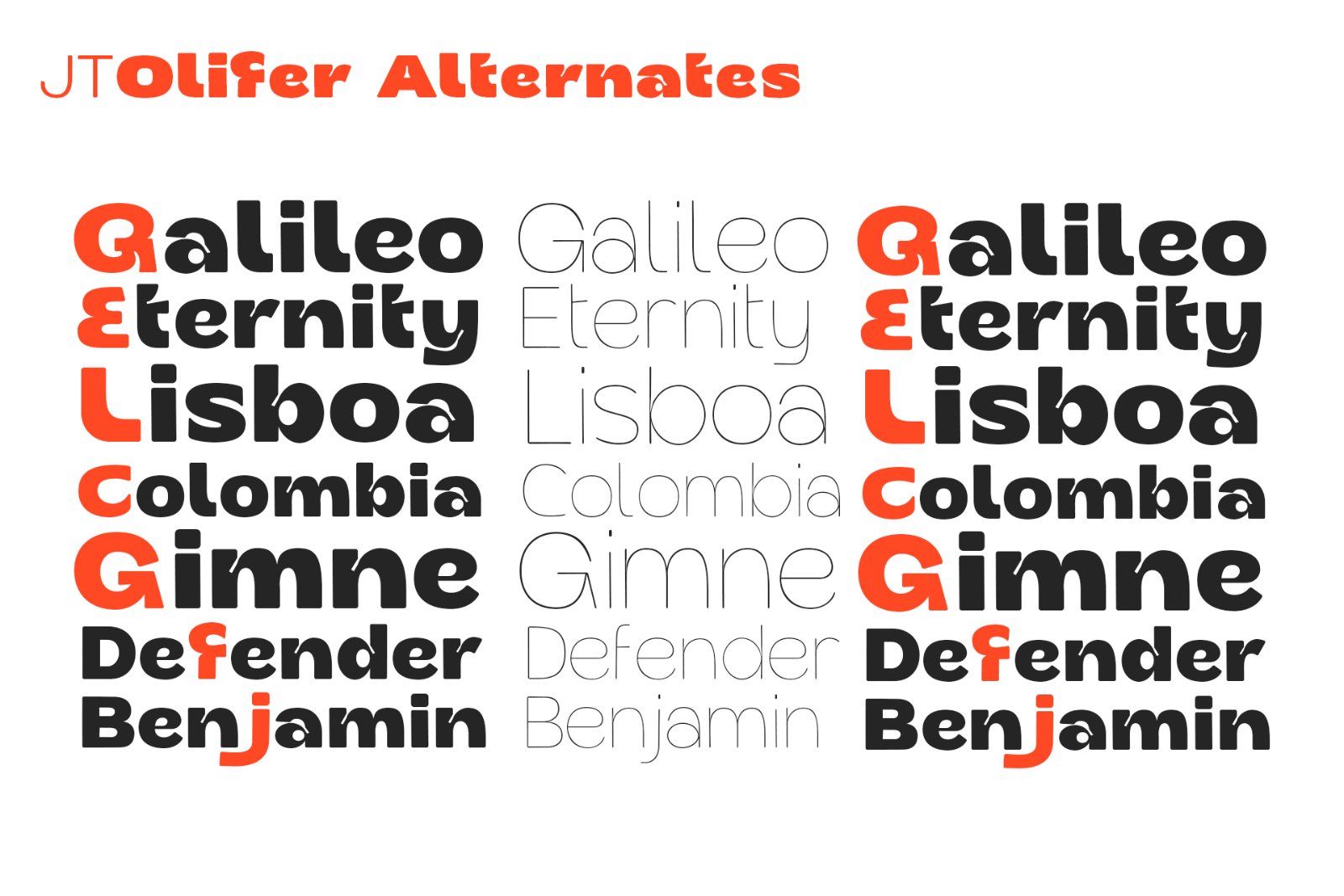 JT Olifer | 40 Font Family — image 9
