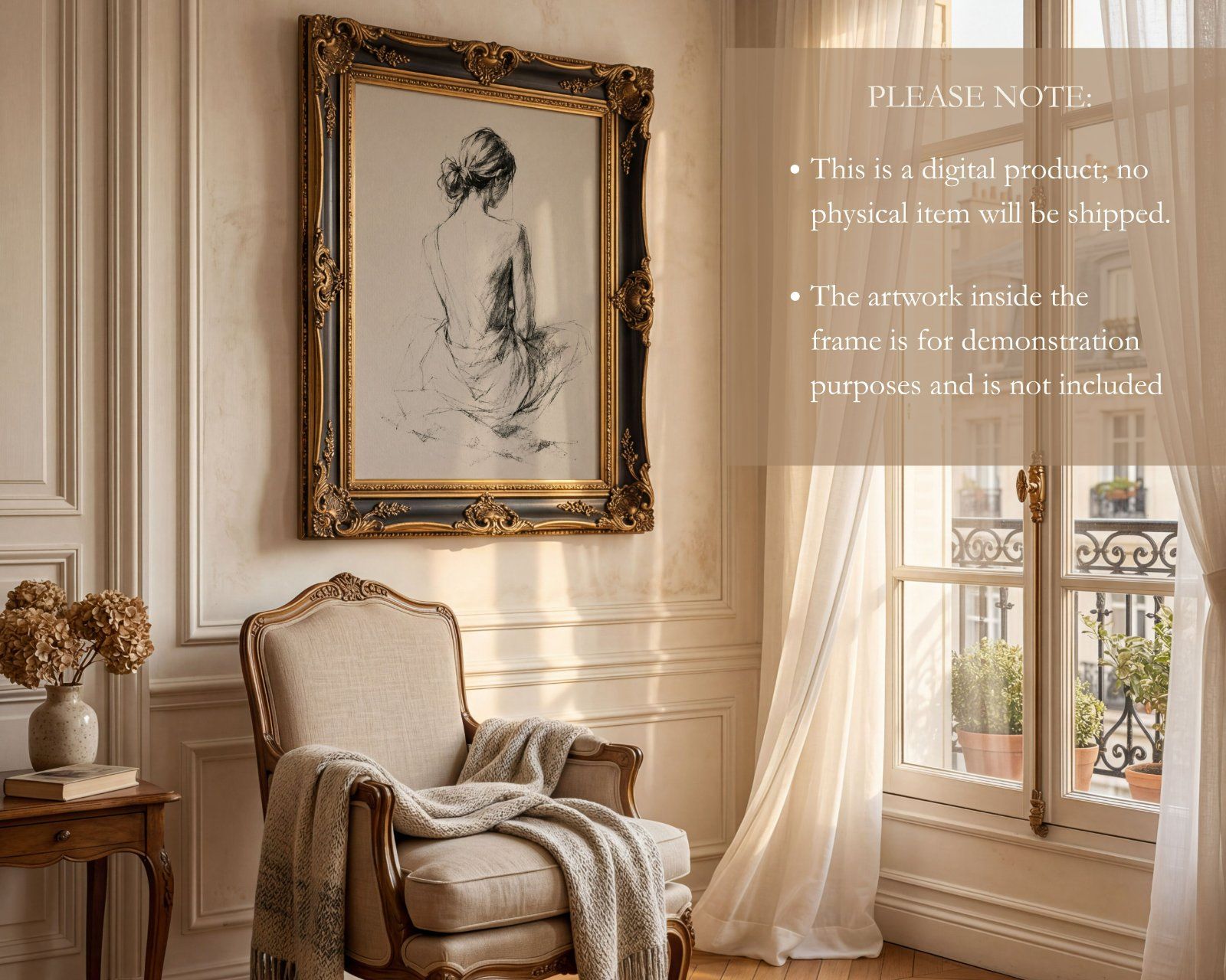4x5 ornate frame mockup, baroque style frame PSD — image 7