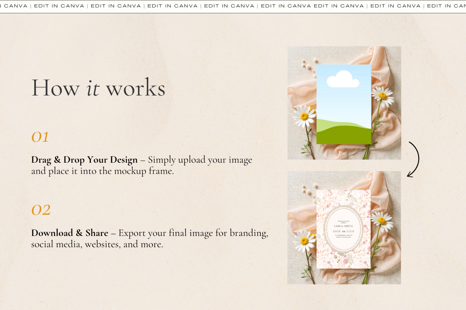 45 Invitation Card Mockups for Canva — image 10