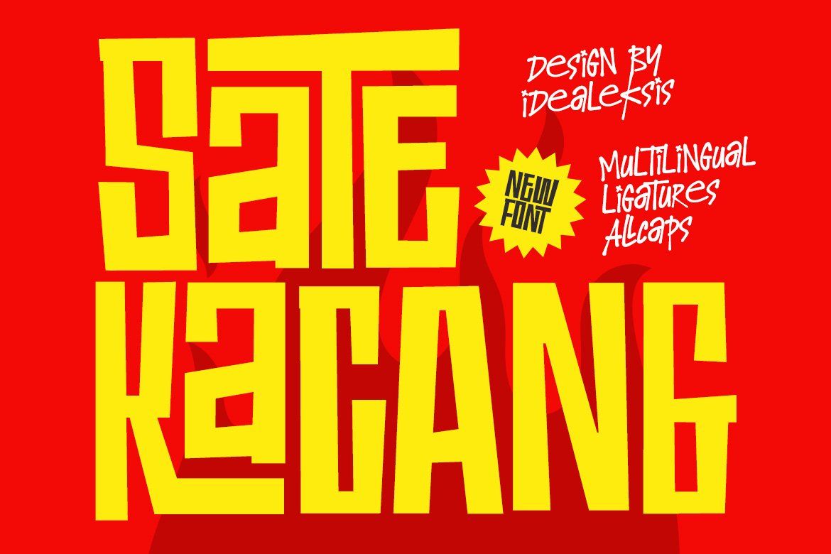 Sate Kacang - Food Font — image 1