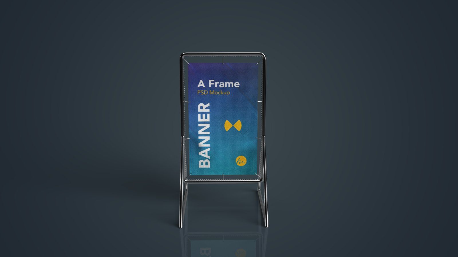 A-Frame Sidewalk Banner psd Mockup - 5 PSDs — image 2