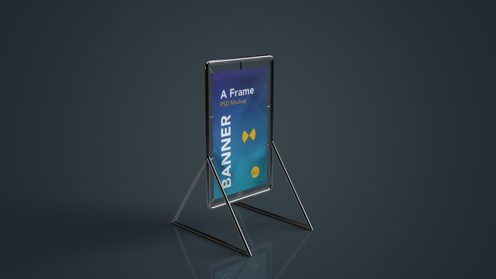 A-Frame Sidewalk Banner psd Mockup - 5 PSDs — image 4