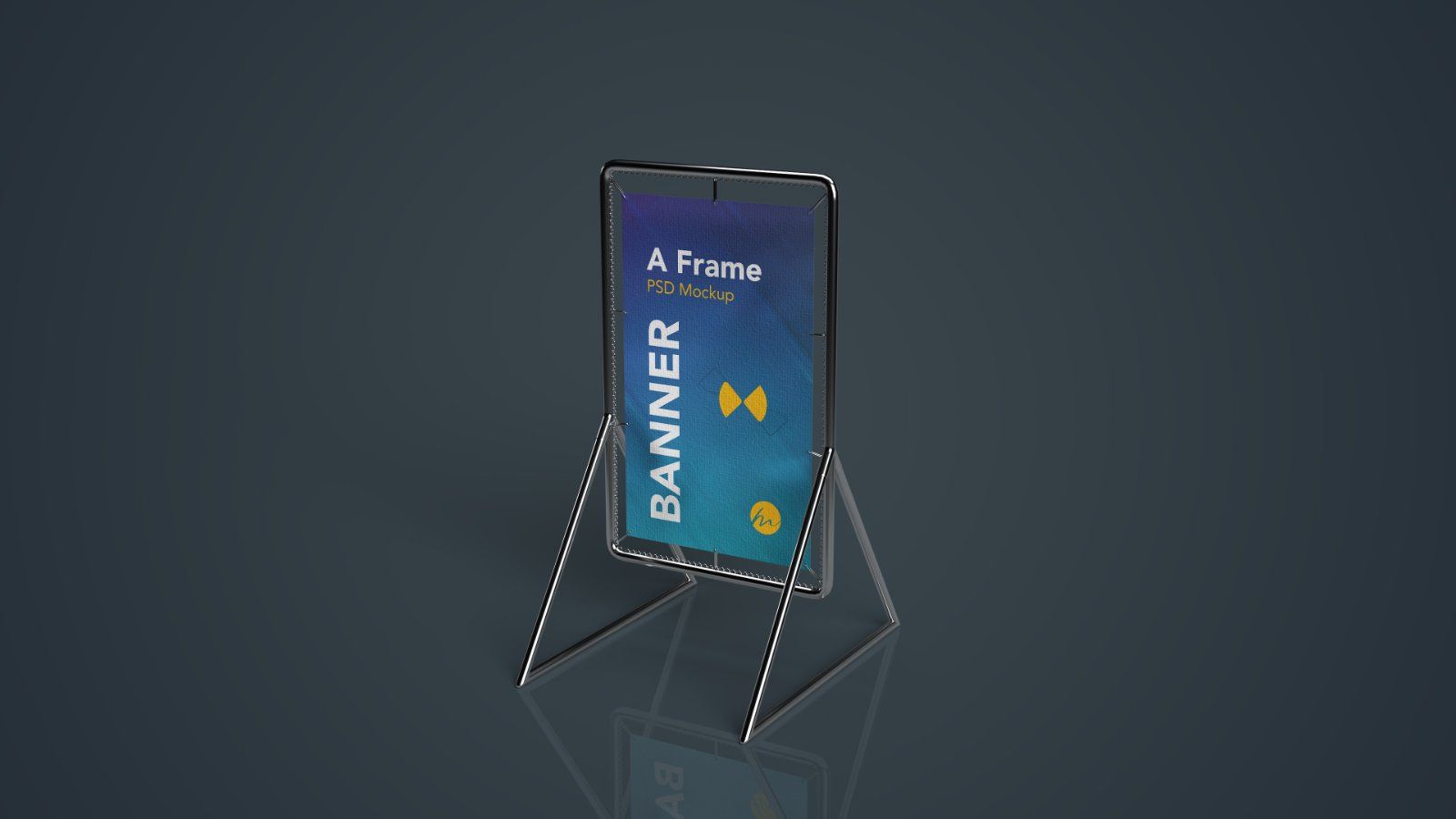 A-Frame Sidewalk Banner psd Mockup - 5 PSDs — image 5
