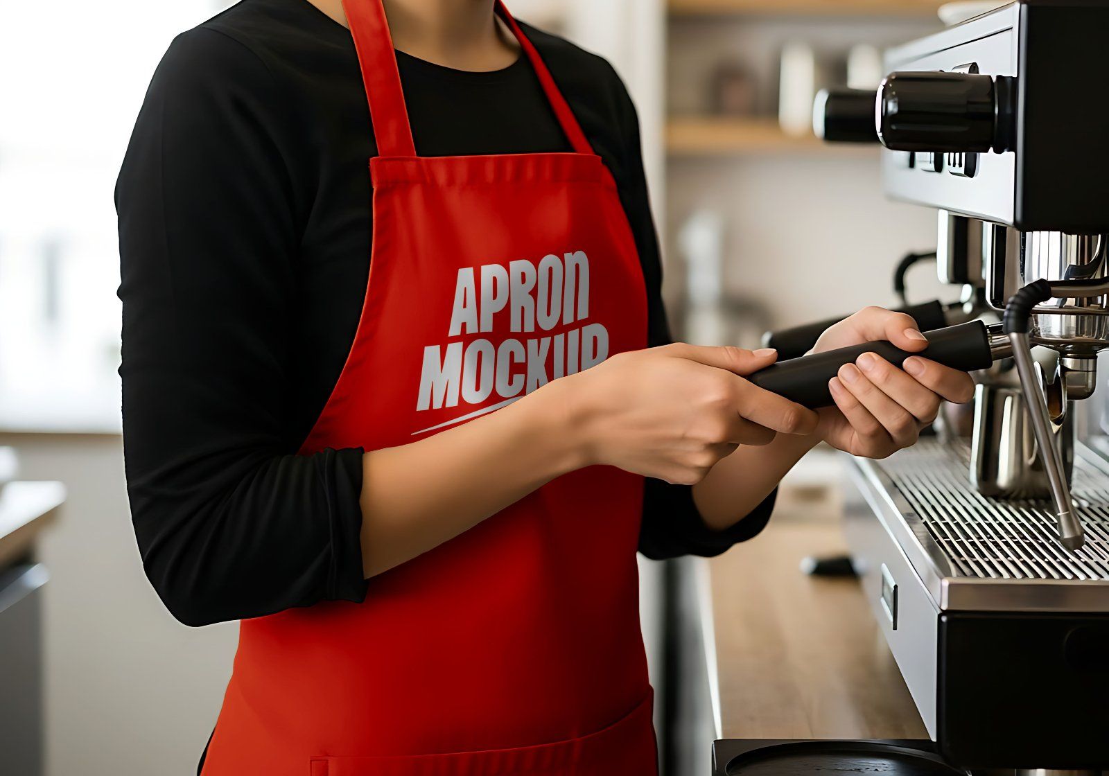 Premium Orange Cafe Coffee Mockup — image 16