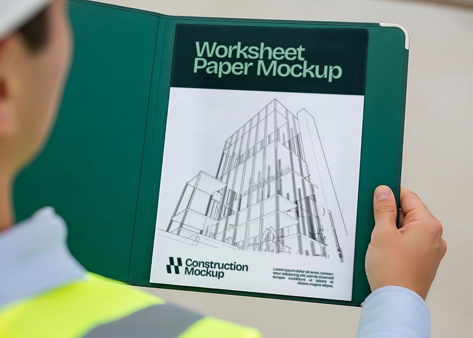 Premium Branding Green Construction Mockup — image 7