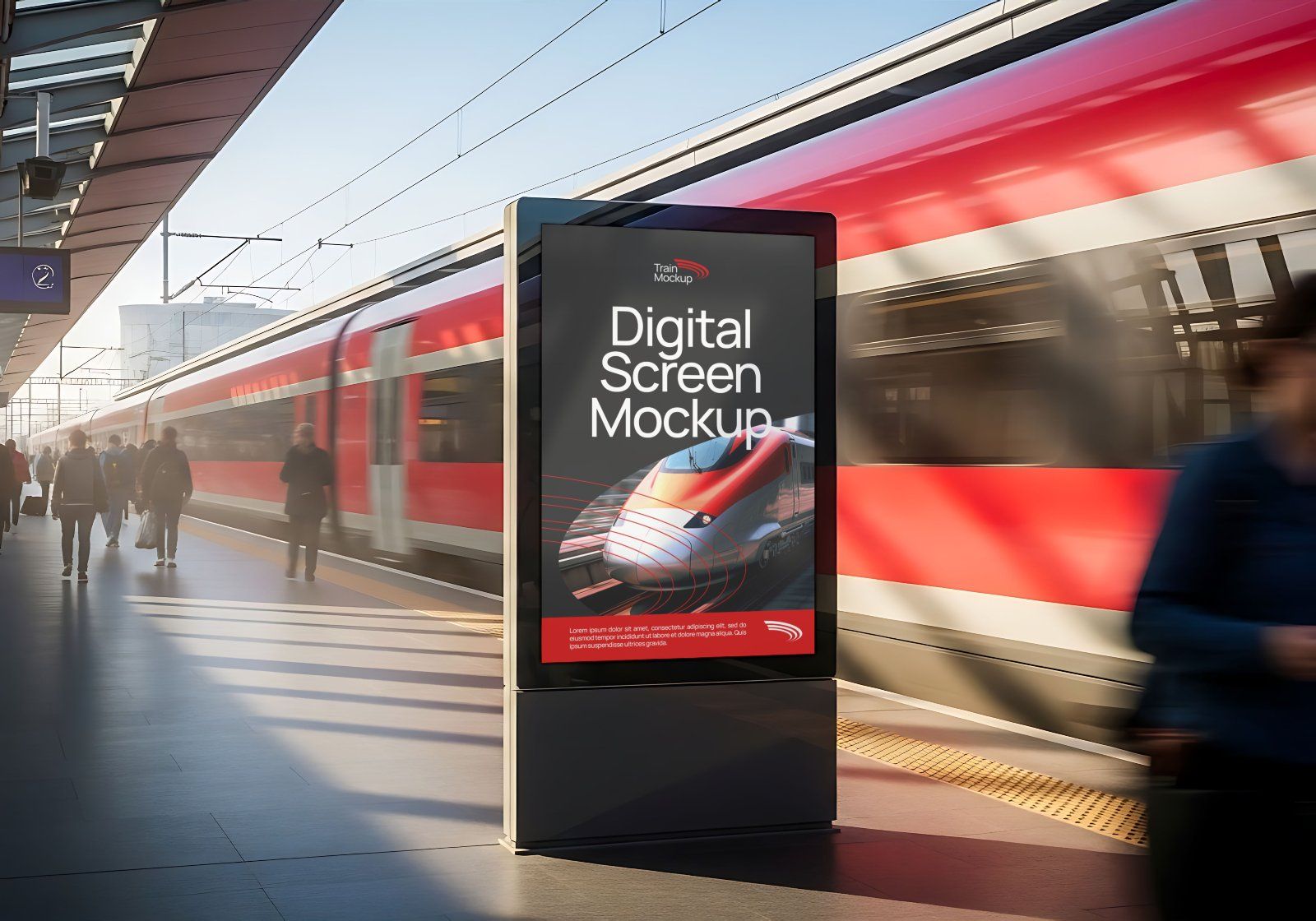Premium Train Transportation Mockup — image 16