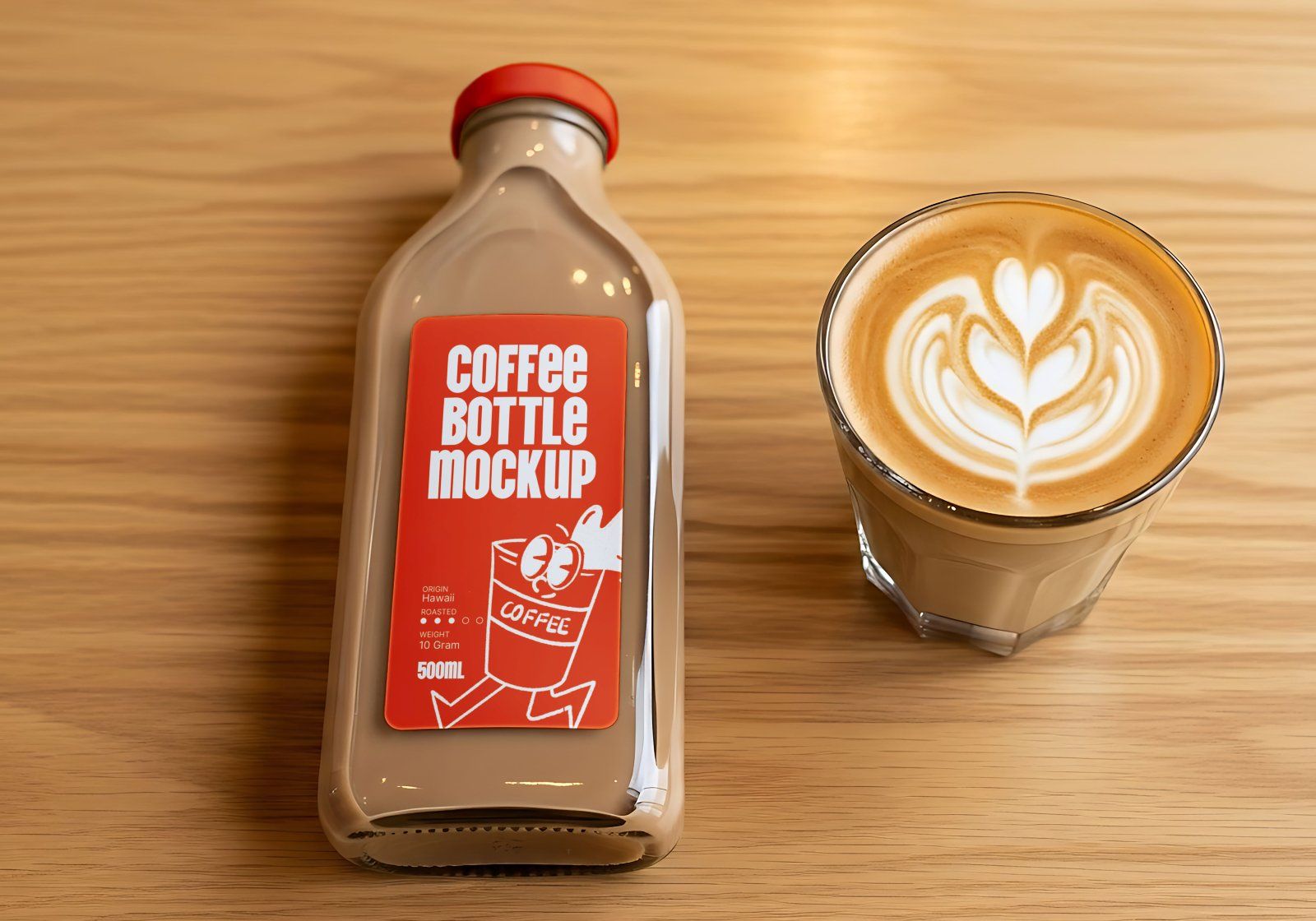 Premium Orange Cafe Coffee Mockup — image 12