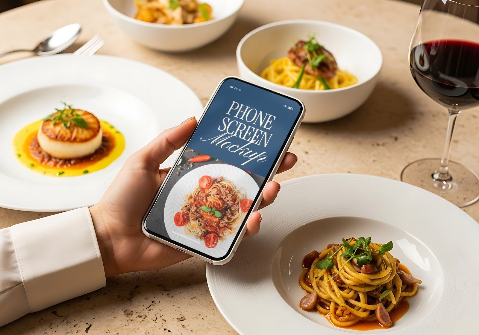 Premium Branding Blue Restaurant Mockup — image 10