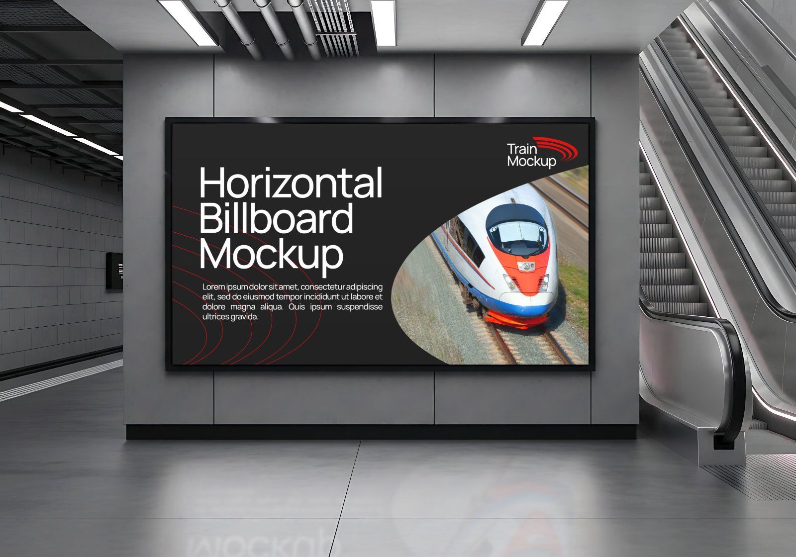 Premium Train Transportation Mockup — image 14
