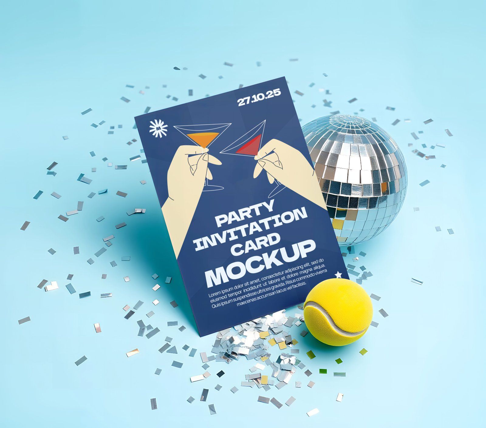 Premium Party Invitation Boy and Girl Mockup Bundle — image 8