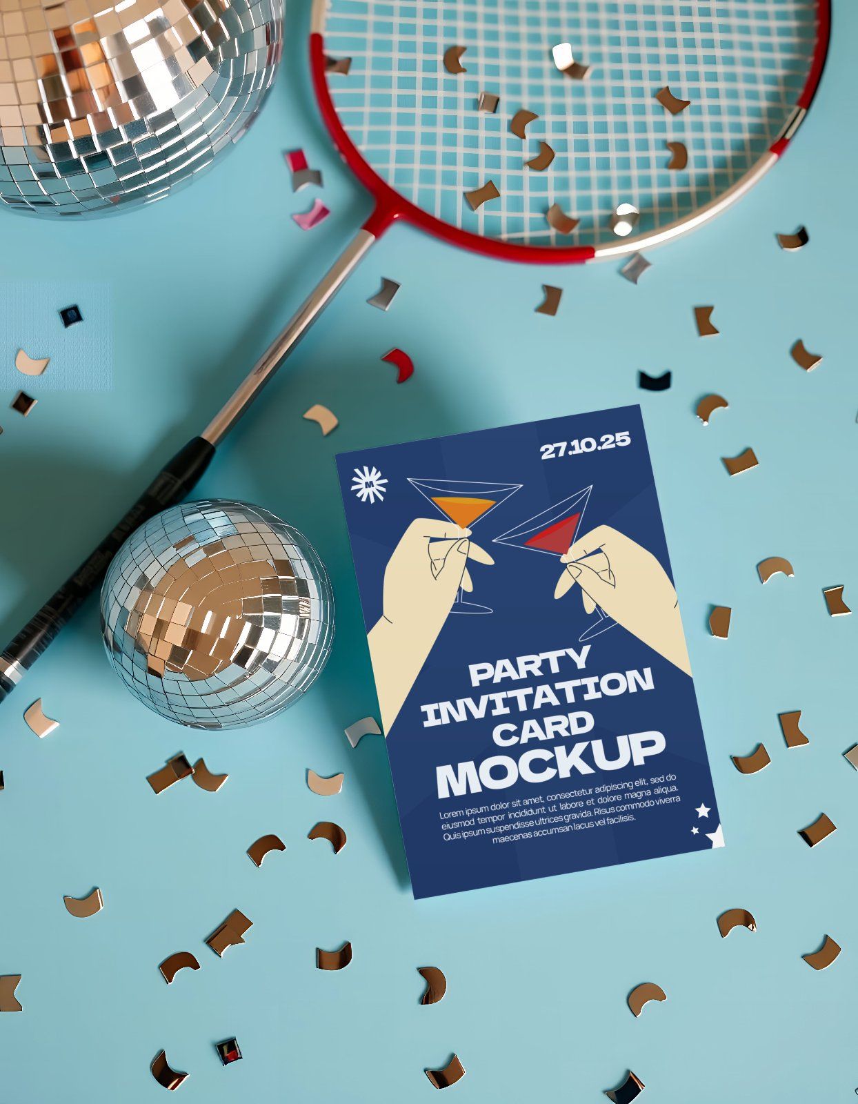 Premium Party Invitation Boy and Girl Mockup Bundle — image 7