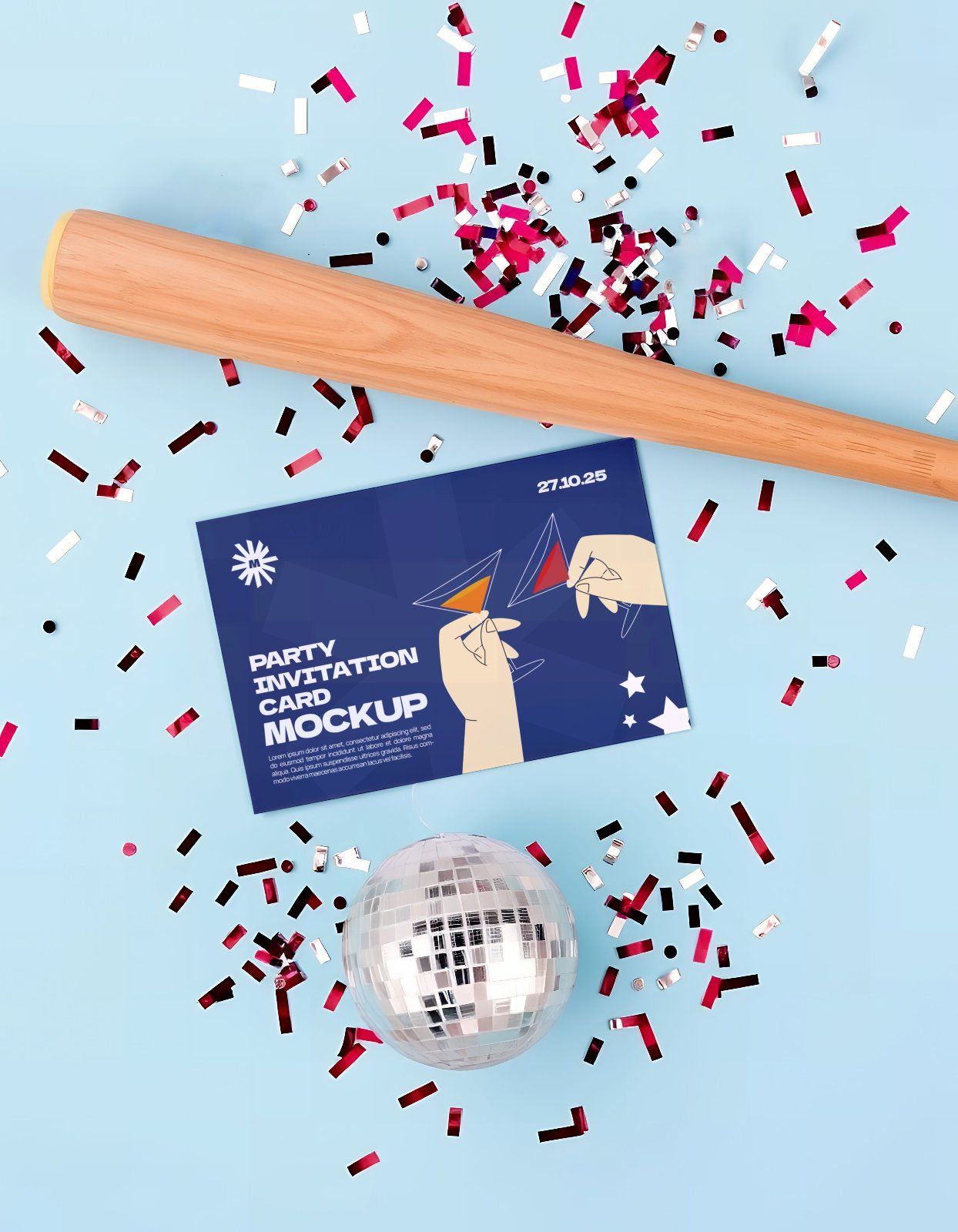 Premium Party Invitation Boy and Girl Mockup Bundle — image 5