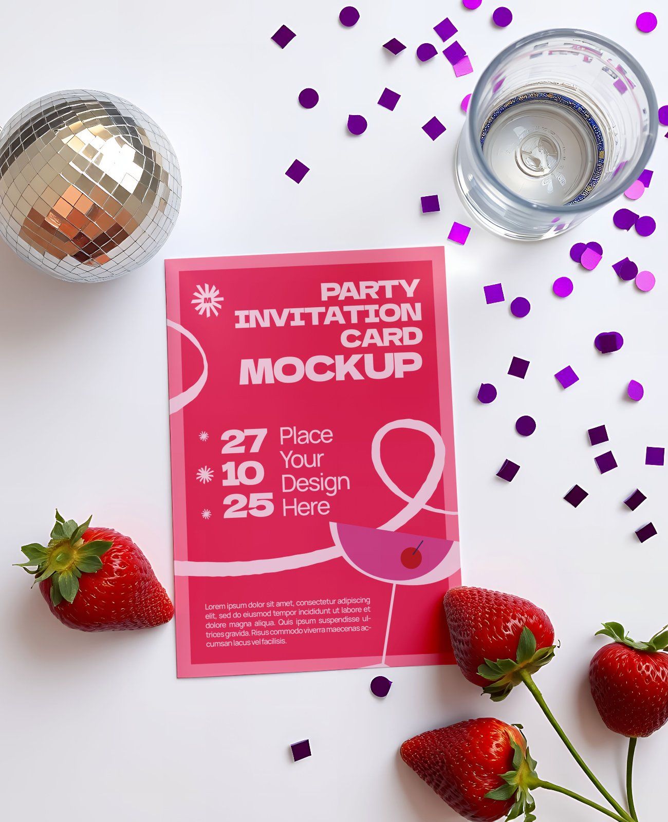 Premium Party Invitation Boy and Girl Mockup Bundle — image 4