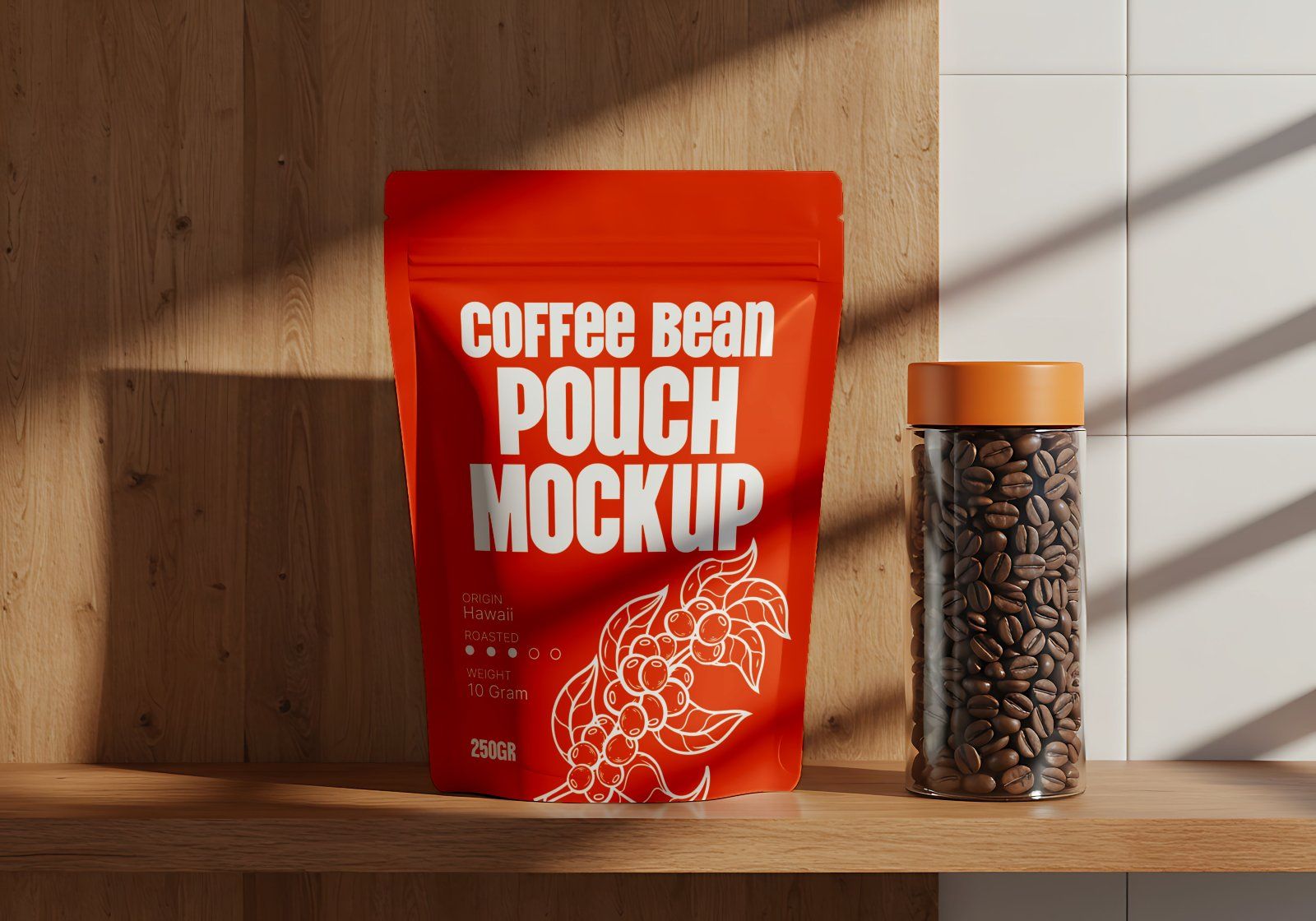 Premium Orange Cafe Coffee Mockup — image 7