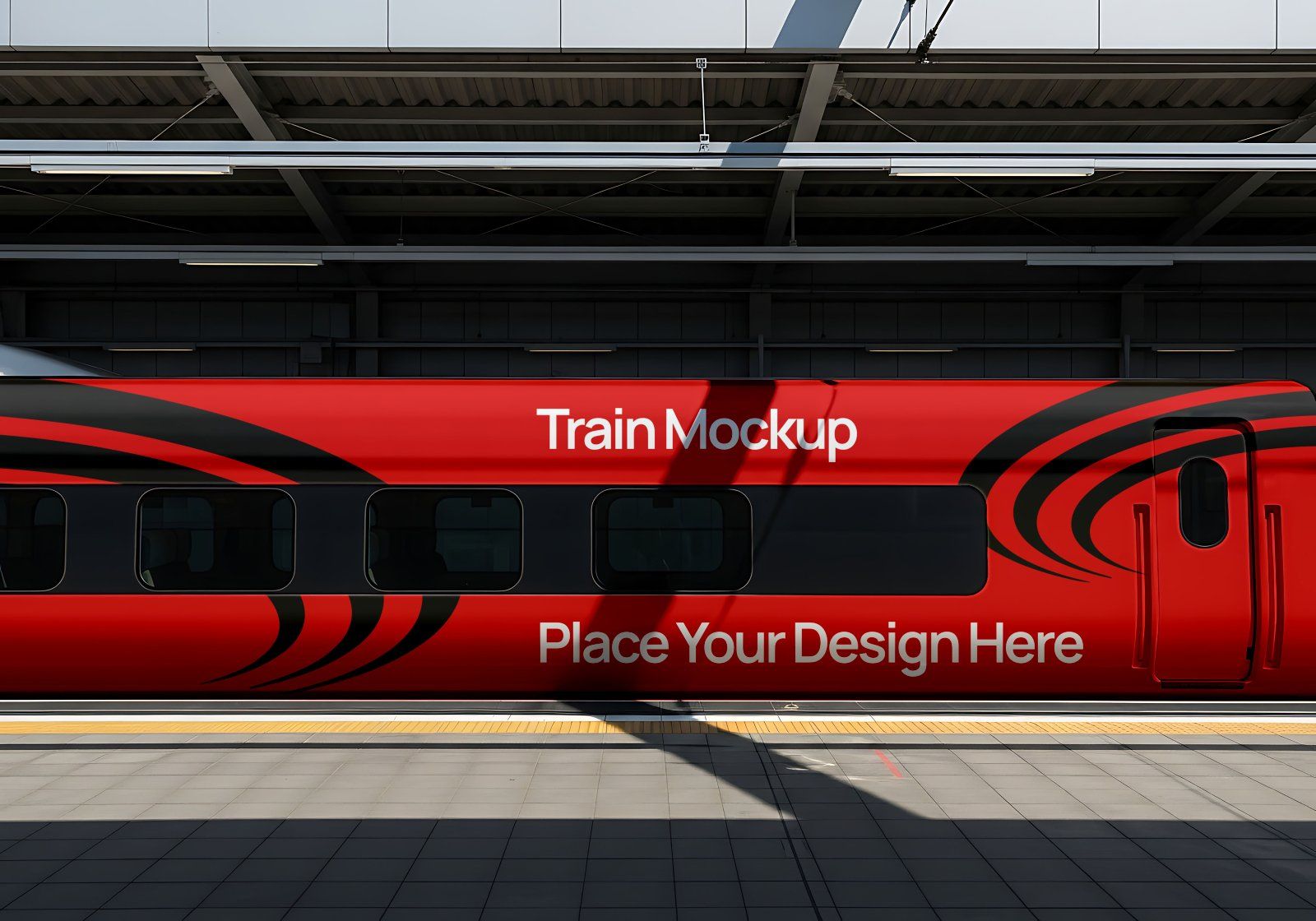 Premium Train Transportation Mockup — image 9