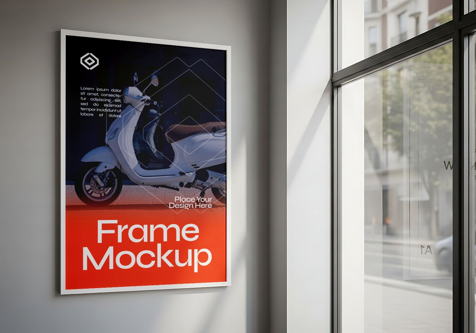 Premium Rental Motorcycle Mockup — image 8