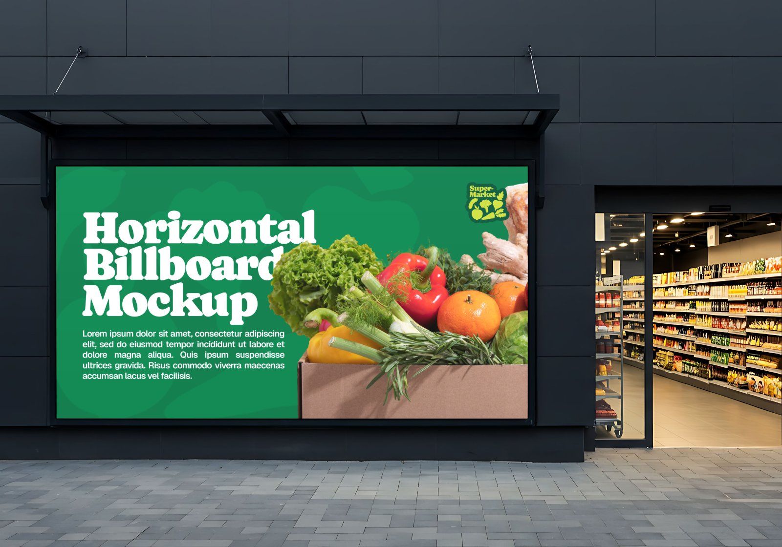 Premium Branding Supermarket Store Mockup — image 2