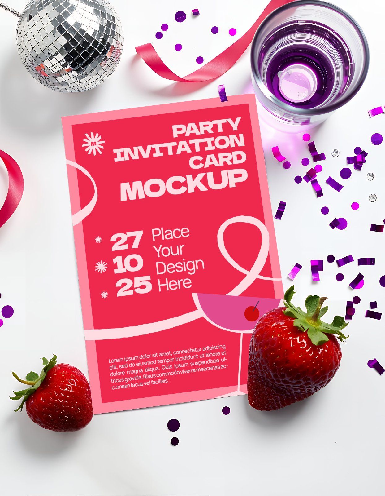 Premium Party Invitation Boy and Girl Mockup Bundle — image 9