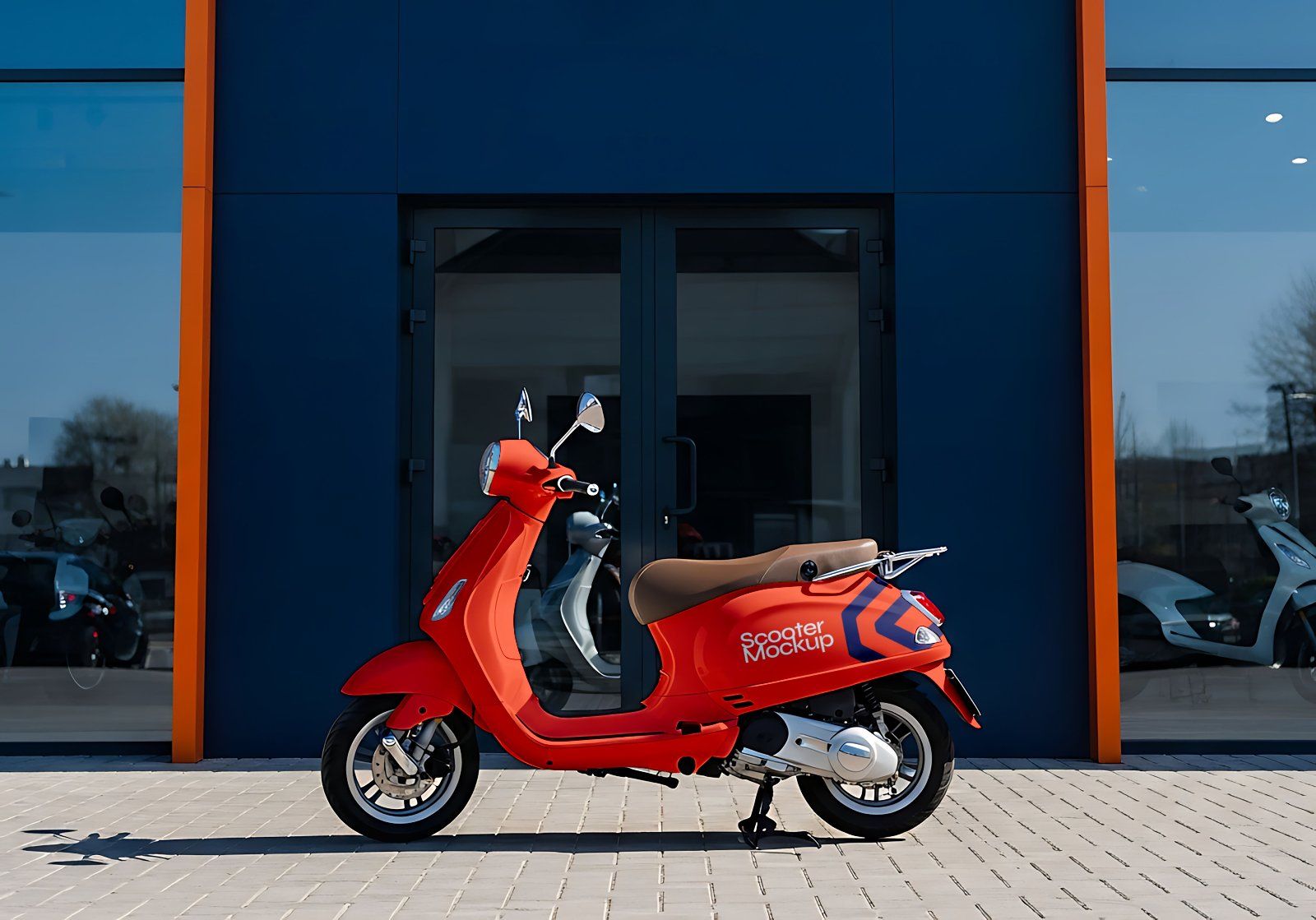 Premium Rental Motorcycle Mockup — image 6