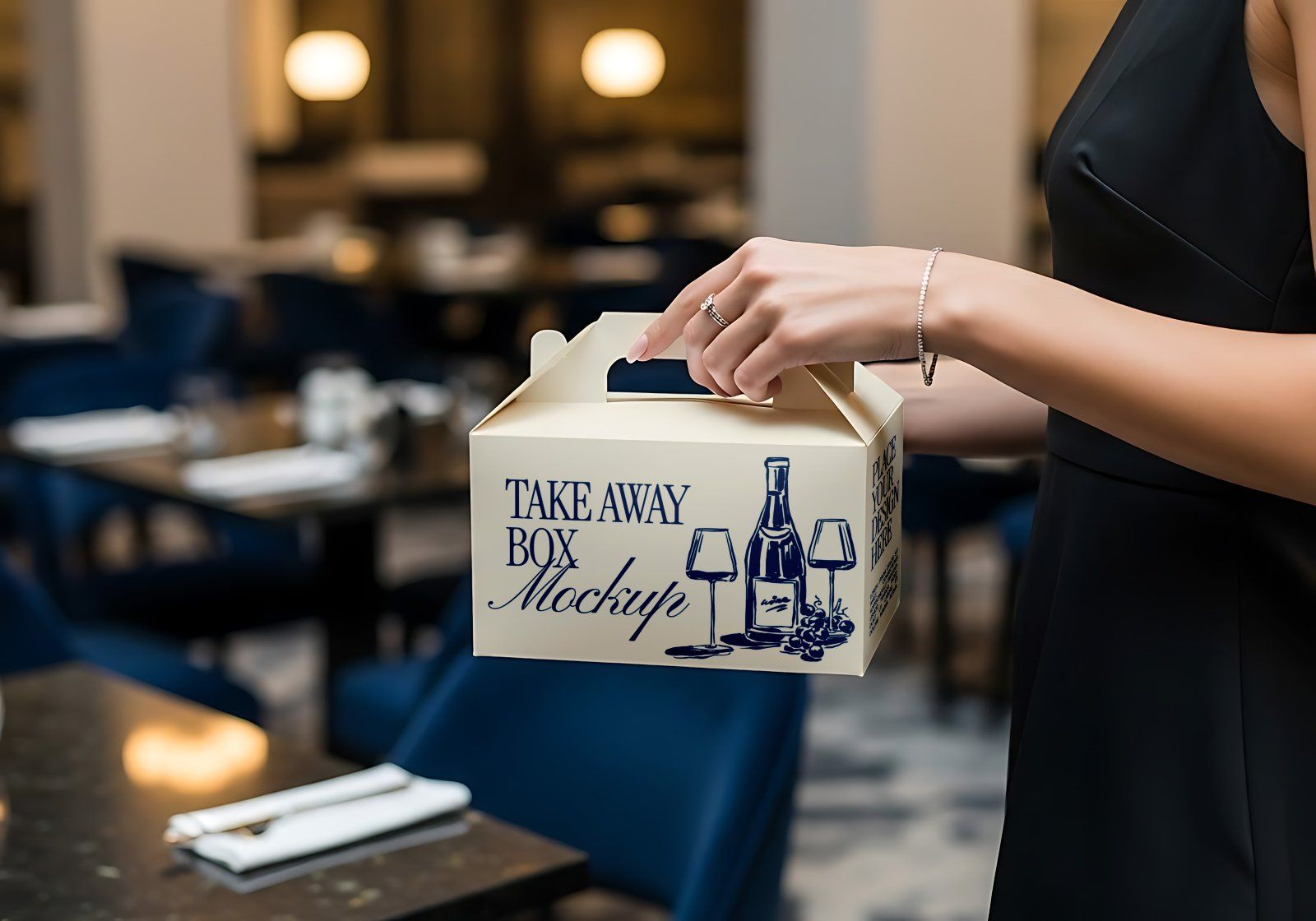 Premium Branding Blue Restaurant Mockup — image 4
