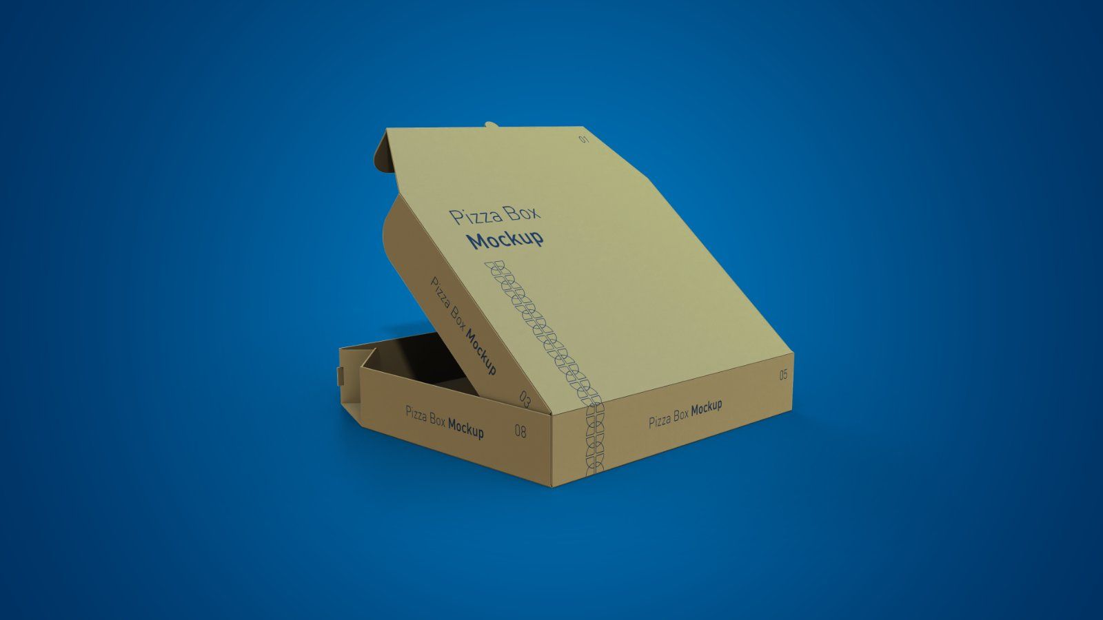 Pizza Box Mockup Bundle – 5 PSD Files, Food Packaging Mockup — image 6