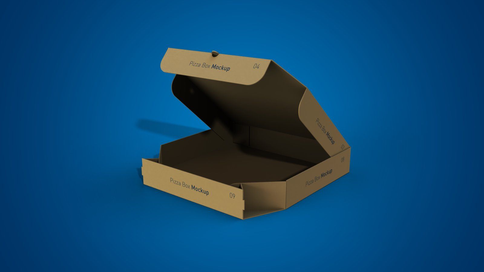Pizza Box Mockups – 5 PSD Files, Food Packaging Mockup — image 2