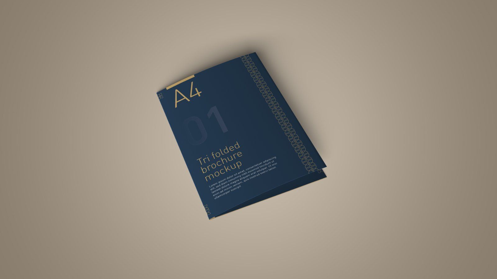 A4 Tri Fold Brochure Mockup – 5 PSD Files, 3 Folded Flyer & Print Branding Mockup — image 2