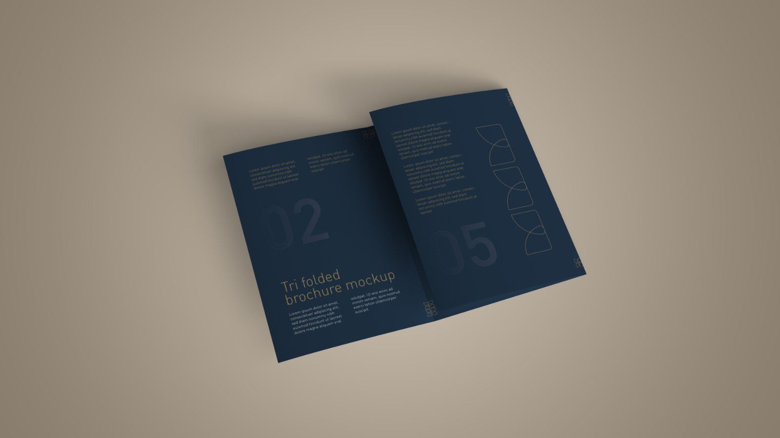 A4 Tri Fold Brochure Mockup – 5 PSD Files, 3 Folded Flyer & Print Branding Mockup — image 4