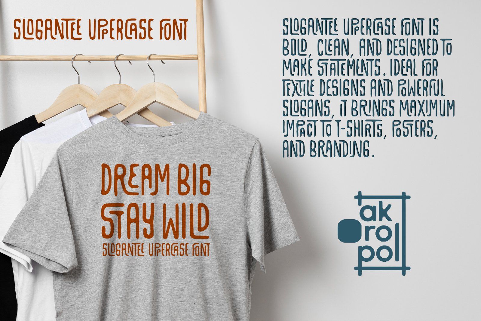 sloganTee Uppercase font — image 2