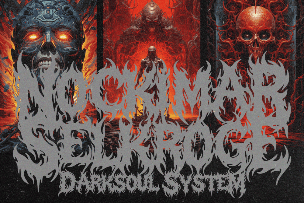 AEGON SHADOW — Hardcore Black Metal Font — image 12