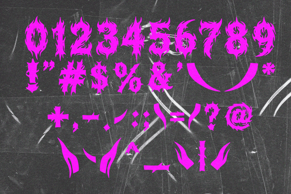 AEGON SHADOW — Hardcore Black Metal Font — image 14