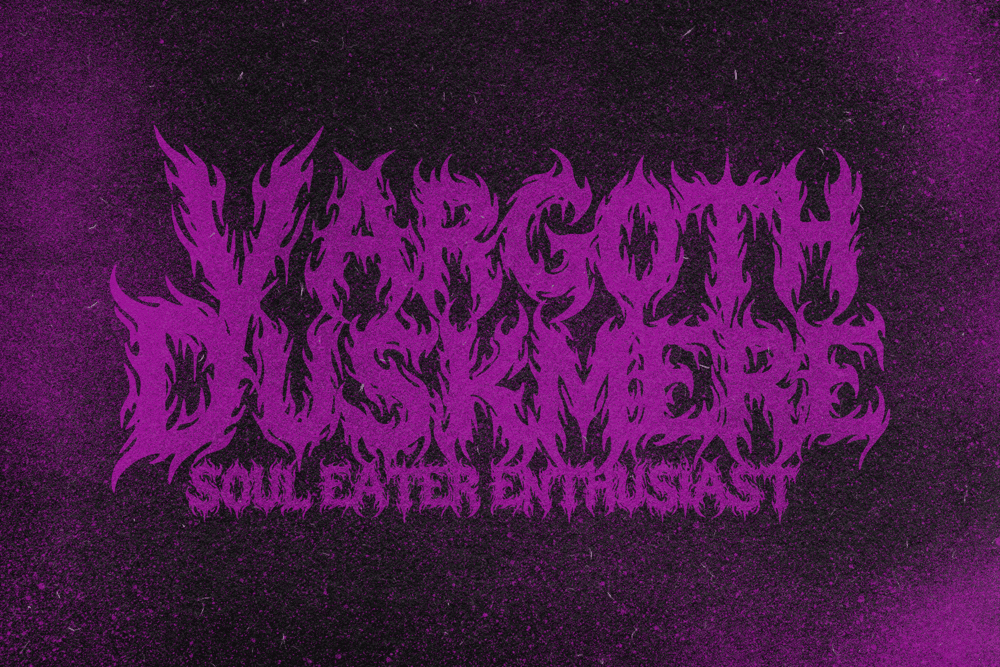 AEGON SHADOW — Hardcore Black Metal Font — image 8
