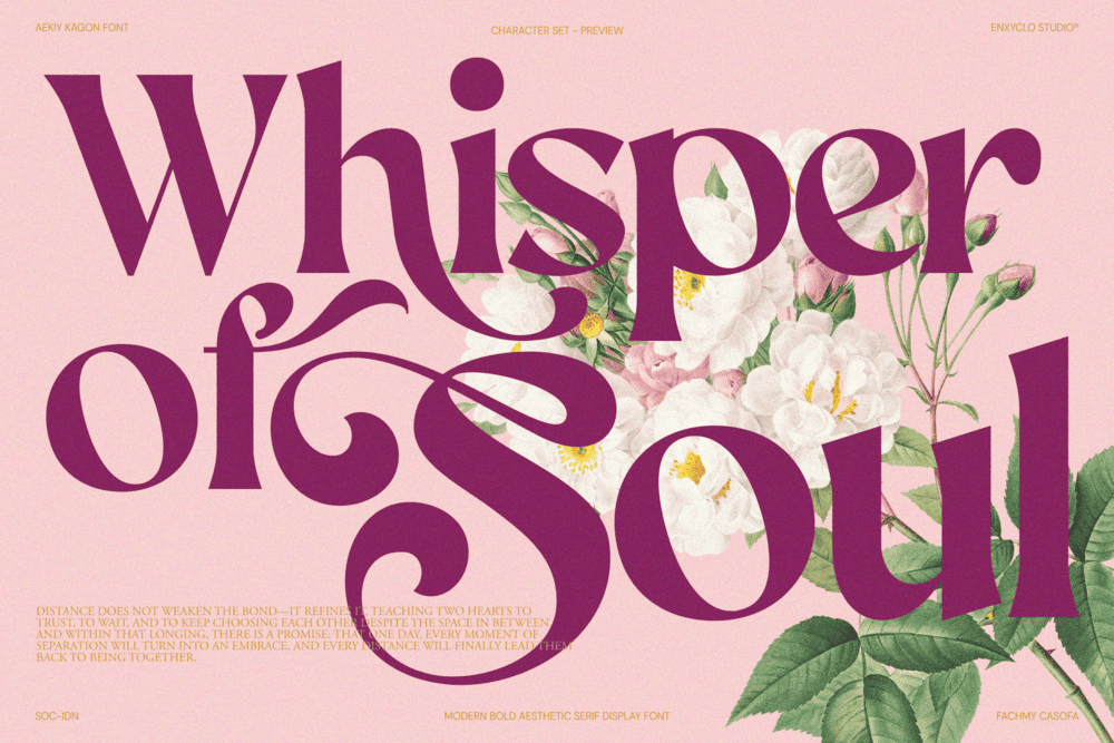 AEKIY KAGON — Elegant Luxury Bold Serif Font — image 7