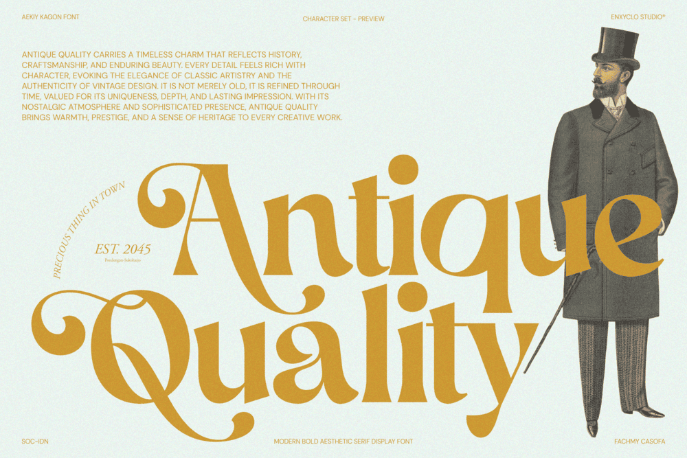 AEKIY KAGON — Elegant Luxury Bold Serif Font — image 9
