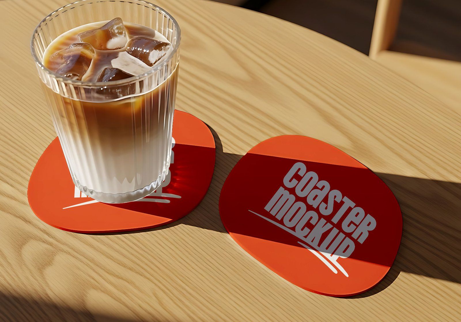 Premium Orange Cafe Coffee Mockup — image 2
