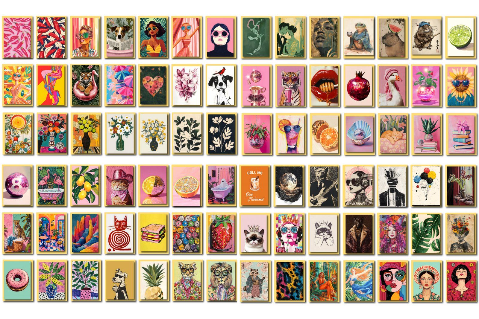 Entire Shop Sale, Bundle Wall Art, Vintage Gallery Set, Eclectic and Maximalist Prints, Kitchen Wall — image 5