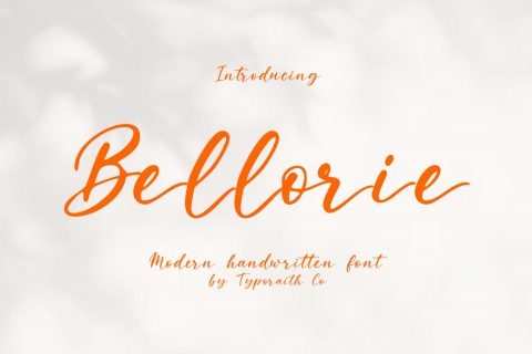 Bellorie | Modern Handwritten Font