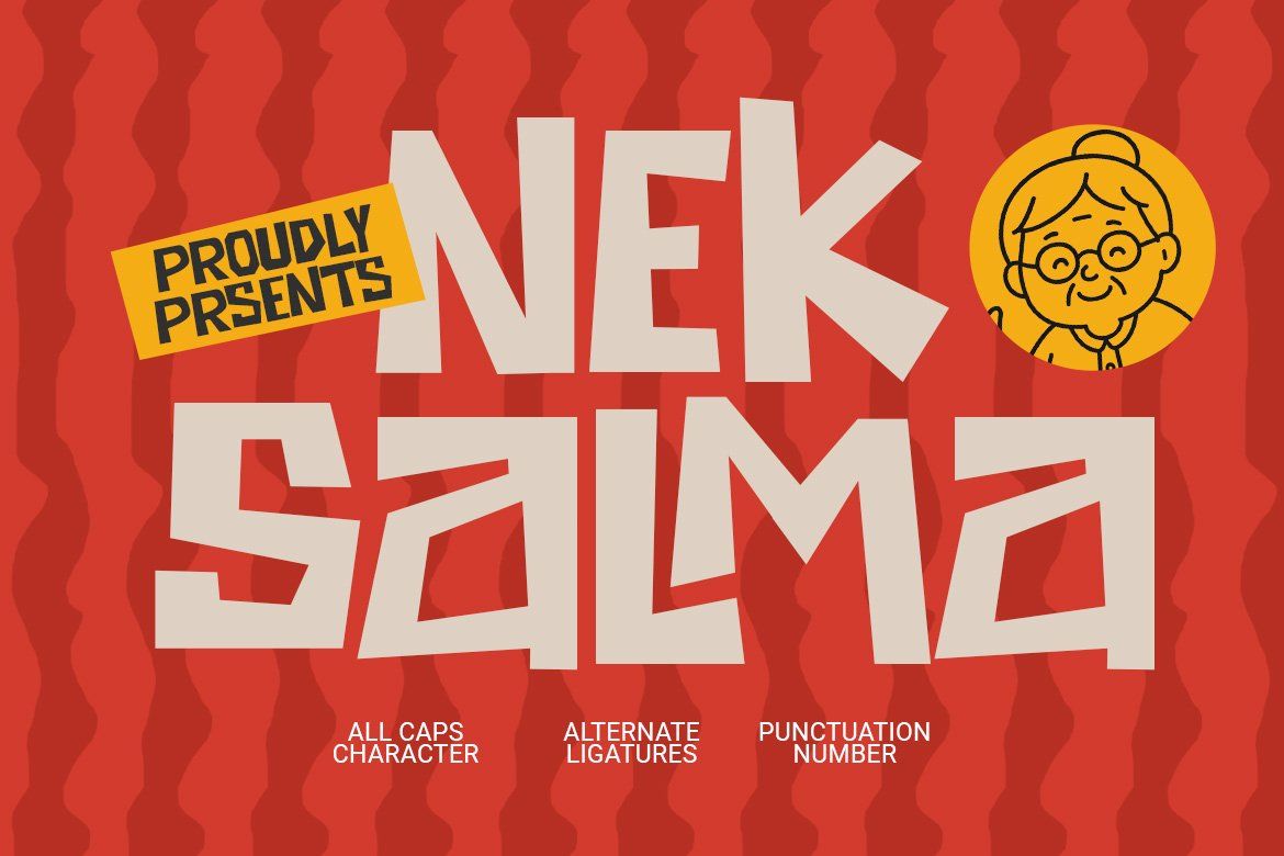 Nek Salma - Playful display font — image 1