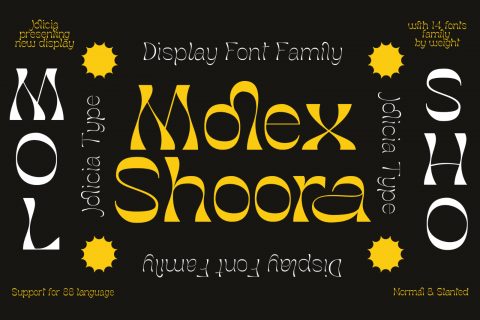 Molex Shoora | Reverse Contrast Font