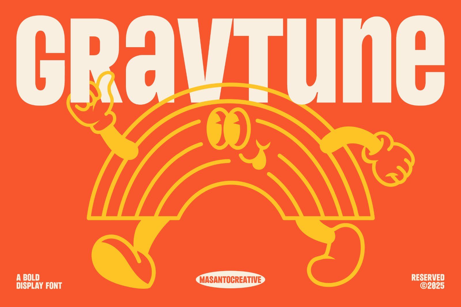 Gravtune – Bold Retro Display Font — image 1